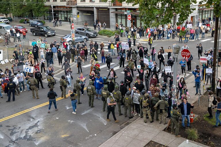 Protester Accused Of BITING TWO ICE OFFICERS During Standoff
